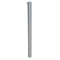 Barrier posts | Steel tube  89 x 2,9 mm | stationary, for casting in concrete | hot-dip galvonized / white coated | hot-dip galvanized | with 1 eyelet